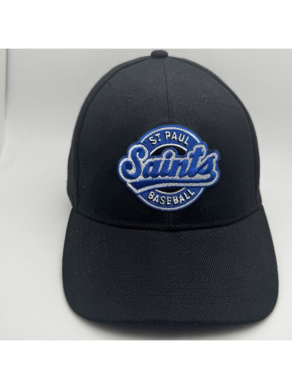 St. Paul Saints Baseball Cap Hat Black Blue White Adjustable CHS Field APC